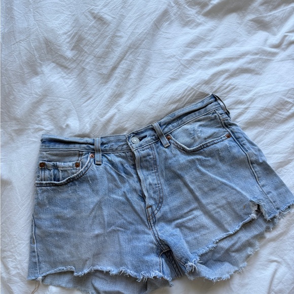 Levi's Light Blue Jean Shorts for Women - Picture 7 of 7
